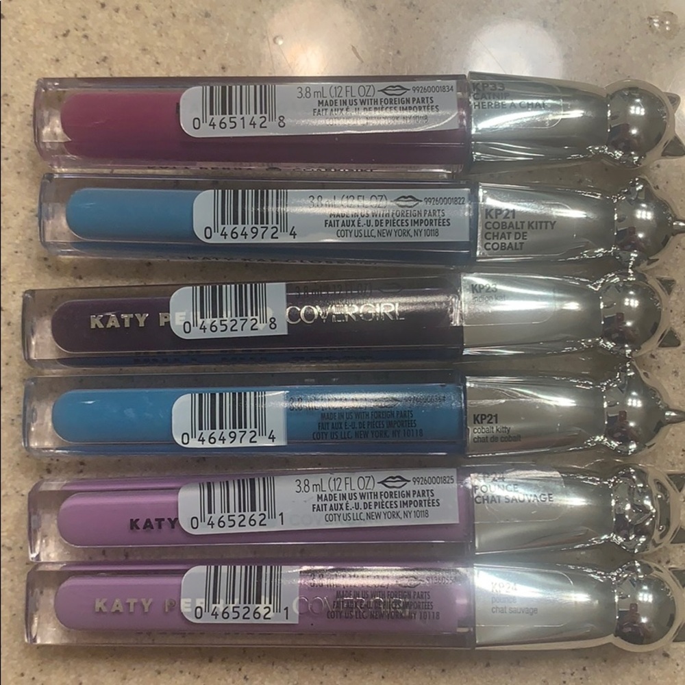 Bundle of 6 Katy Perry Cover Girl lip glosses